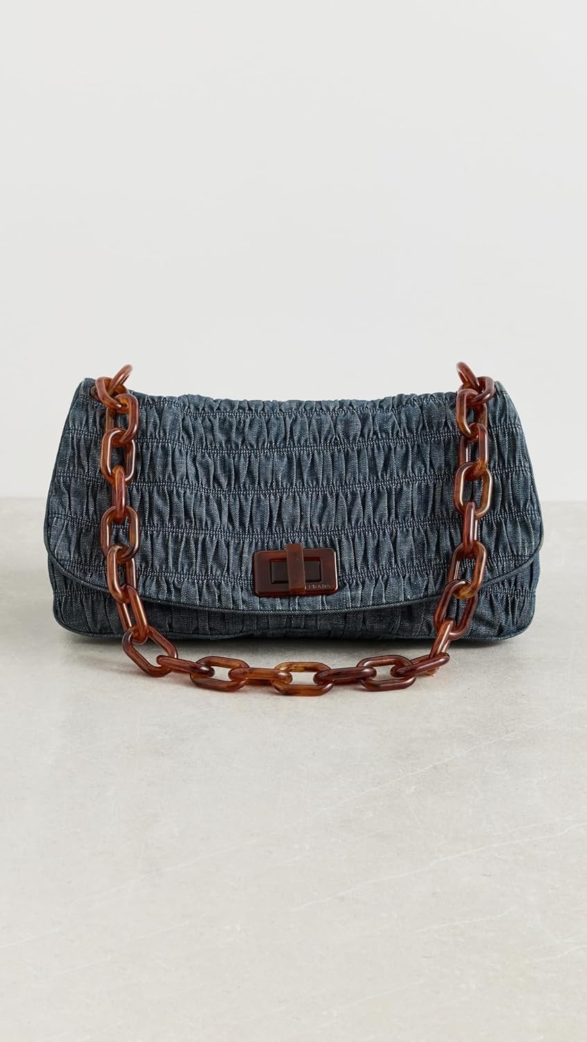 Prada Shopbop Archive Women's Pre-Loved Shoulder Bag, Denim - Image 2