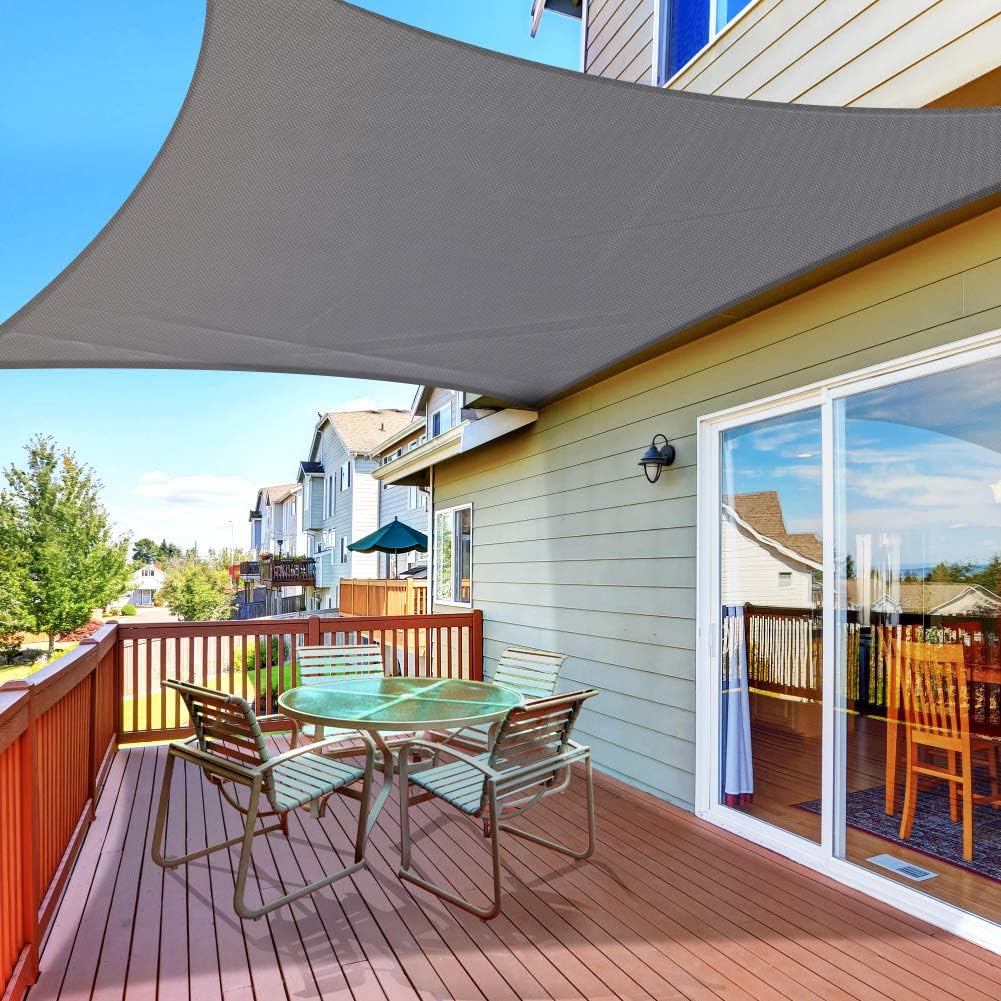 Amazon.com : Petra's 20 Ft. X 20 Ft. Square Sun Sail Shade. Durable ...