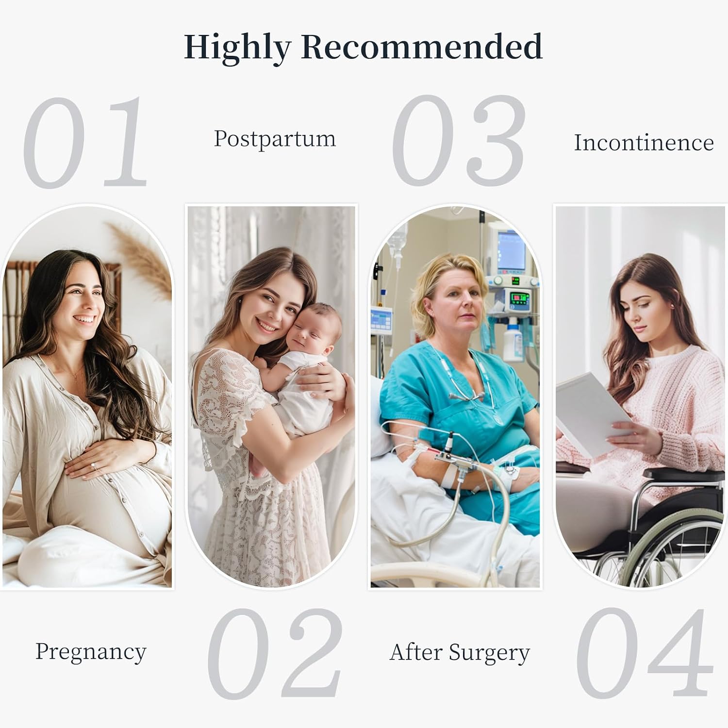 HANSILK Mesh Underwear Postpartum 8 Count Disposable Postpartum Underwear Hospital Mesh Panties for Post C-Section