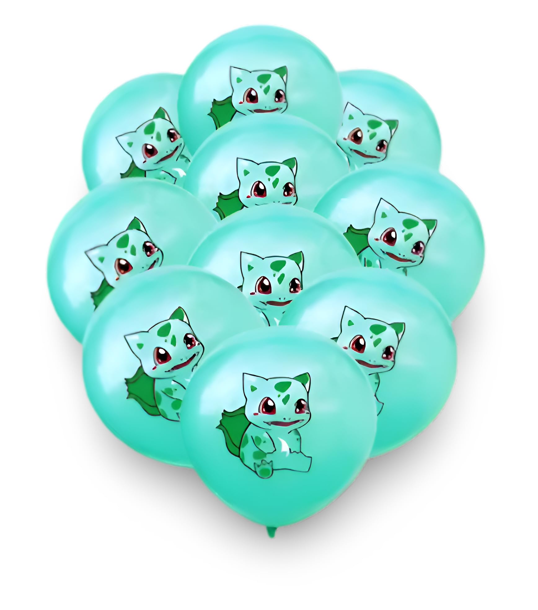 Pokémon Party Supplies | 15+ Years | 10 x Balloons | Bulbasaur (Style 2)