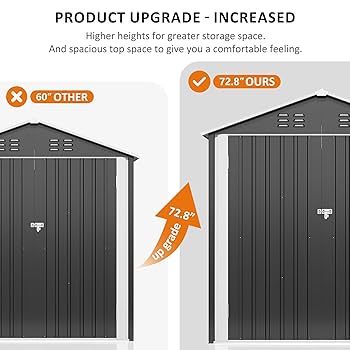 Amazon.com : Polar Aurora 4 x 9 FT Outdoor Storage Shed