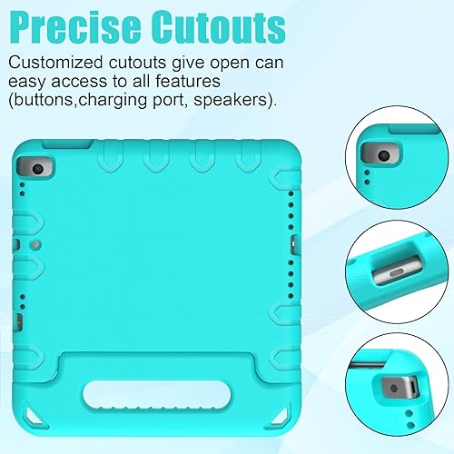Miniatura 5 de BMOUO Funda infantil para iPad de 9.7 pulgadas 20182017, iPad Air 2, con protector de pantalla, funda con mango a prueba de golpes para iPad de 9.7