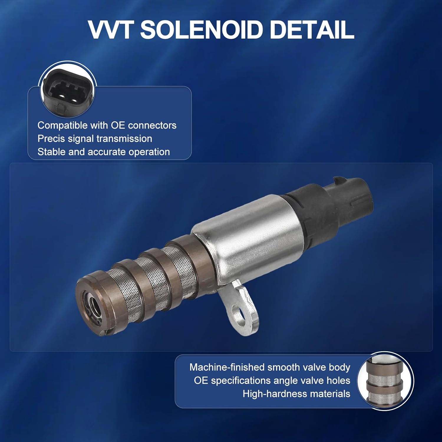 Engine Variable Valve Timing VVT Solenoid Replacement for Ford for F150 GT 2017-2020, for Mustang 2017-2022 for Expedition Transit Connect 2018-2023, for Lincoln Navigator OE HL3Z6M280A