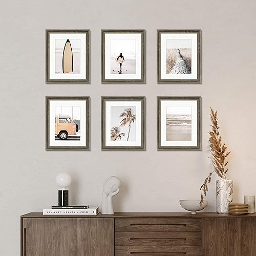 Miniatura 6 de Color Play Impresiones de playa, arte de pared, imágenes del océano, decoración del hogar, juego de 6 pósteres retro costeros, palmeras tropicales,