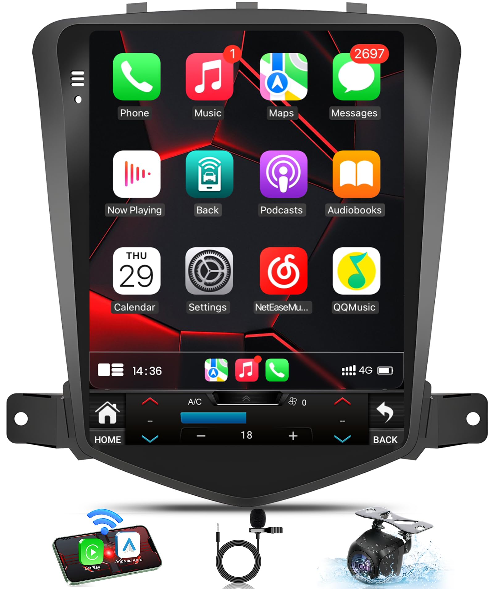 Amazon.com: 8-Core 4+64G Android 13 Upgrade Car Stereo for Chevy