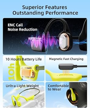 Swimming Headphones,IPX8 Waterproof Bone Conduction Headphones,32GB Memory Open Ear Headphones with Mic,Wireless Bluetooth Earphones Underwater Sport Earbuds for Running Workout Cycling
