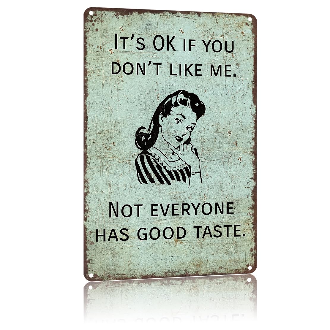 KWQDOZF Funny Metal Signs Poster 8x12inch Its OK If You Don't like Aluminum Sign Wall Art For Home Room Bedroom Office Decor
