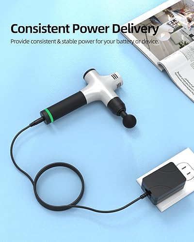 Miniatura 6 de Cargador de 24 V de 7.2 pies para pistola de masaje Hypervolt Plus – Compatible con Hyperice 53000 001-00 54020 001-00 HPI5300000100 42000 038-00