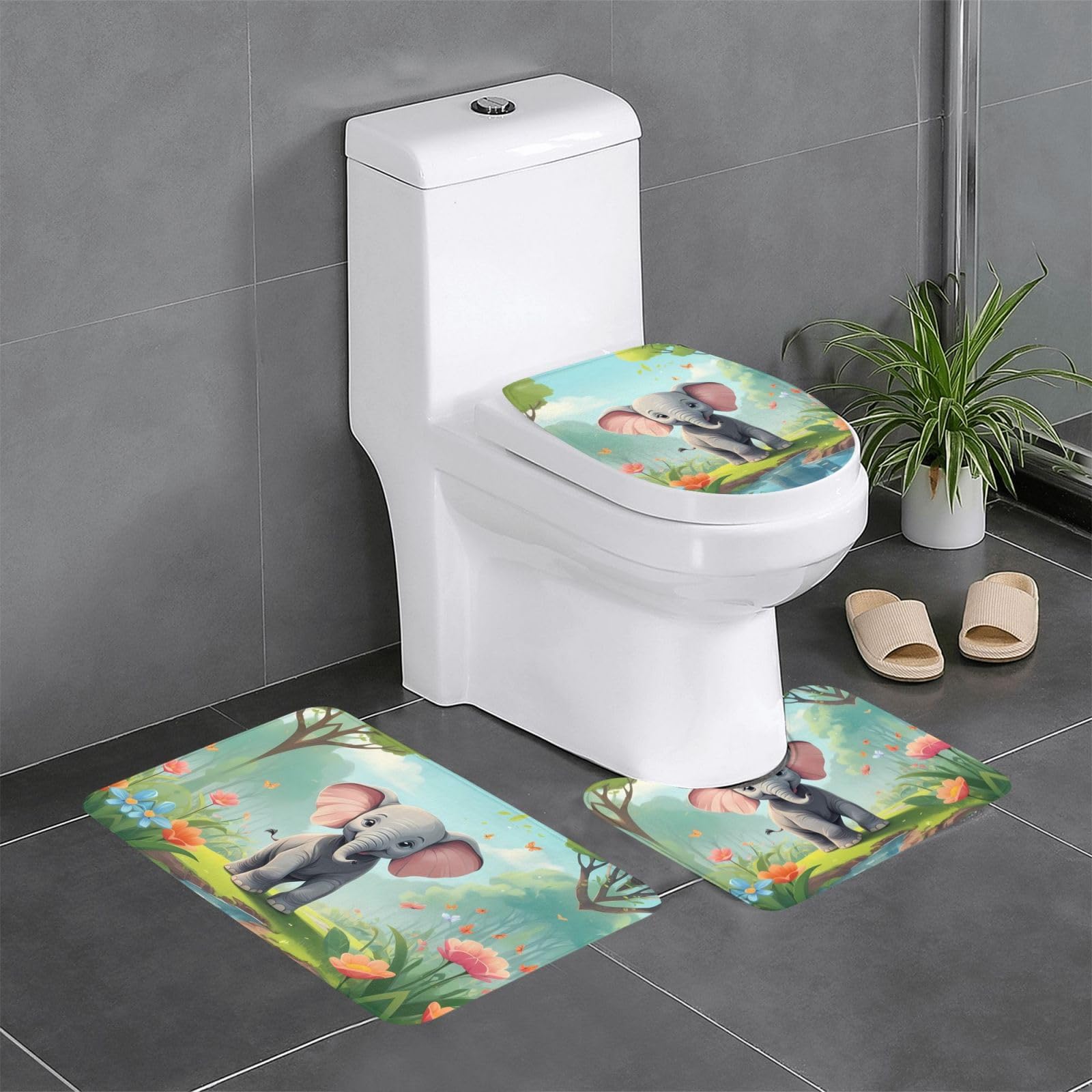 Tapis de salle de bain anti-glisse pour sécuriser le sol humide de vos toilettes