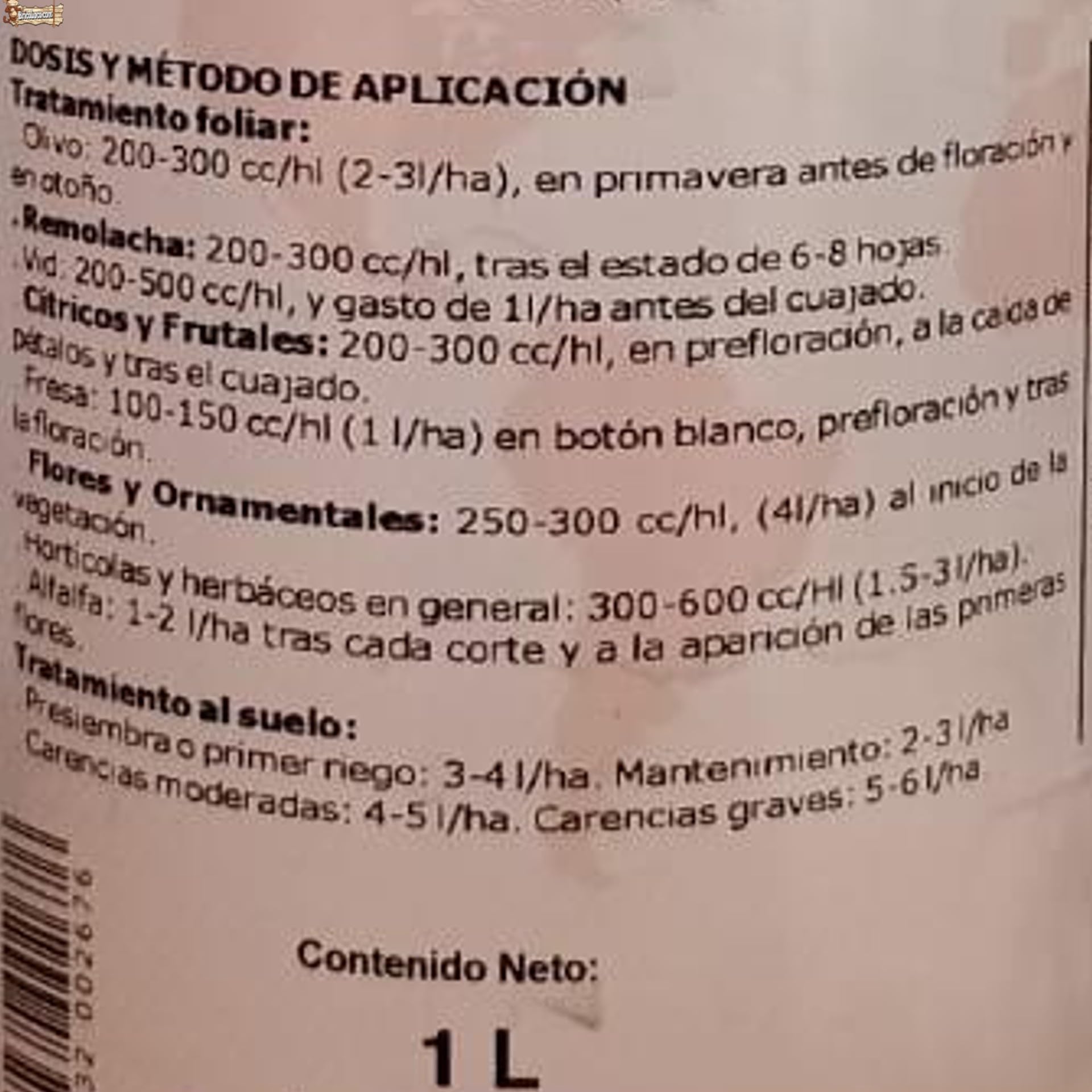 BricoLoco.com Corrector de carencias de boro ¡PACK 10 LTS. (2x5lts.)! Plantas y árboles, en jardín, agricultura, plantaciones de árboles. Microelemento que mejora la floración y el fruto (5 lts., 2)