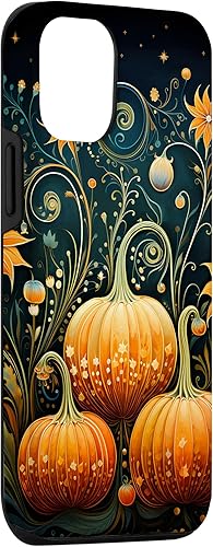 Miniatura 3 de Funda floral para iPhone 1212 Pro Pumpkins Vintage Otoño Otoño
