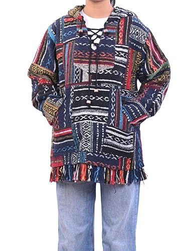 THE COLLECTION ROYAL Baja Hoodie Men Women Classic Mexican Pullover