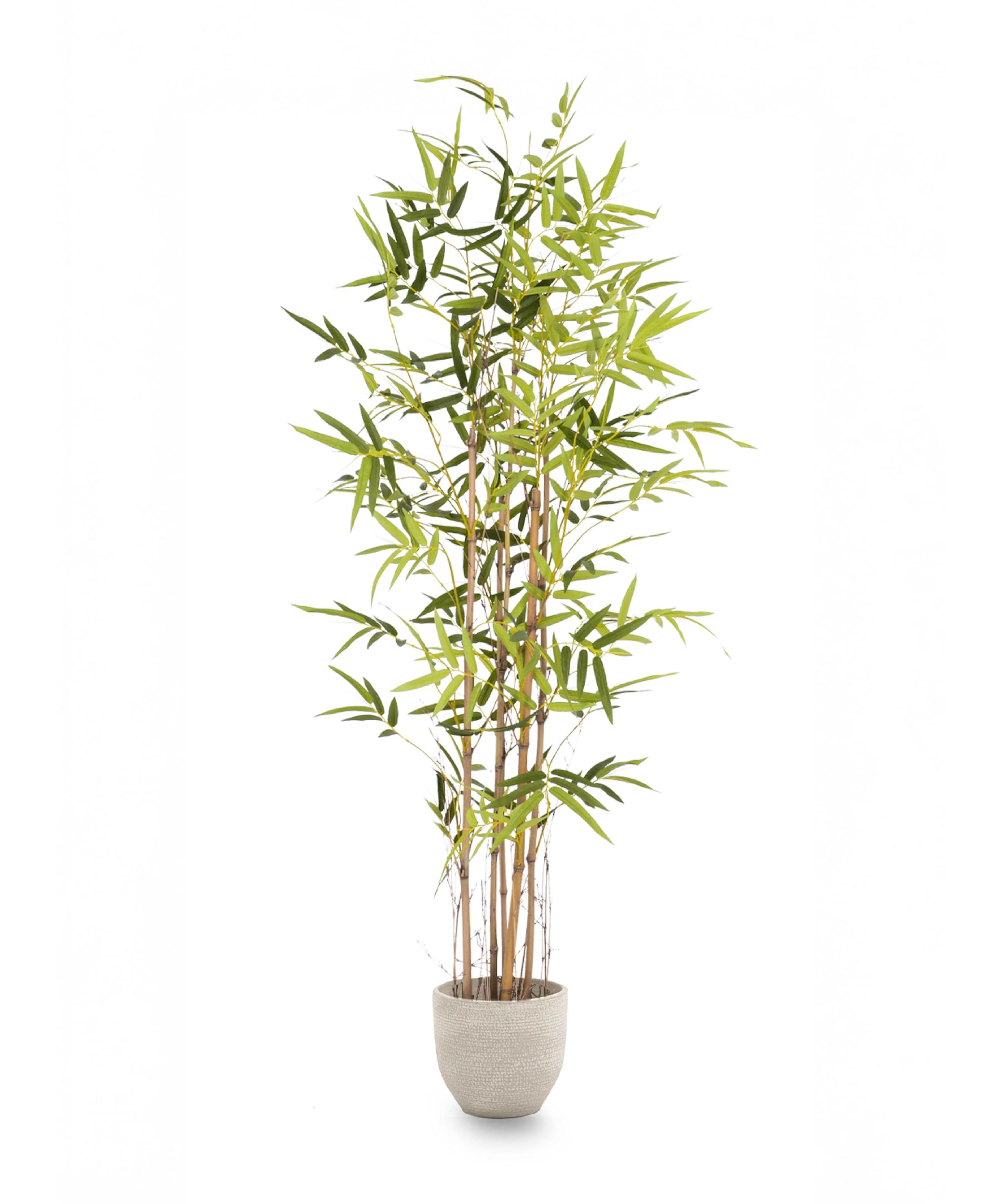 MAIA SHOP Planta Artificial Bambú Savage 150 cm con Cañas Naturales – Árbol Artificial Realista para Decoración y Proyectos de Interiorismo