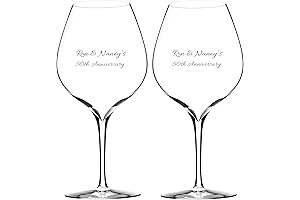 Waterford Personalized Elegance Custom Engraved 23.2oz Merlot Wine Glassware