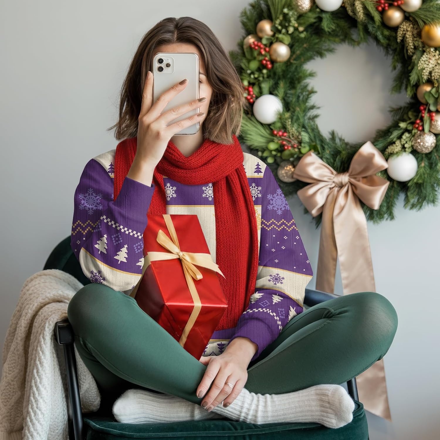 Ugly Christmas Sweater for Men & Women – Funny Vodka Bottle Pullover for Holiday, Party or Gag Gift - Image 2