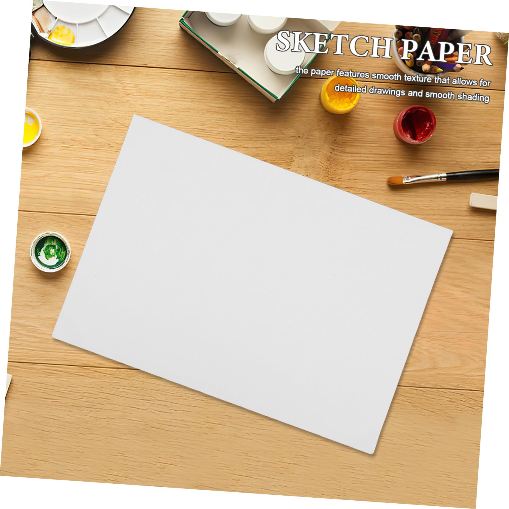 Papel de Dibujo Blanco para Niños y Estudiantes, 100 Hojas, A4