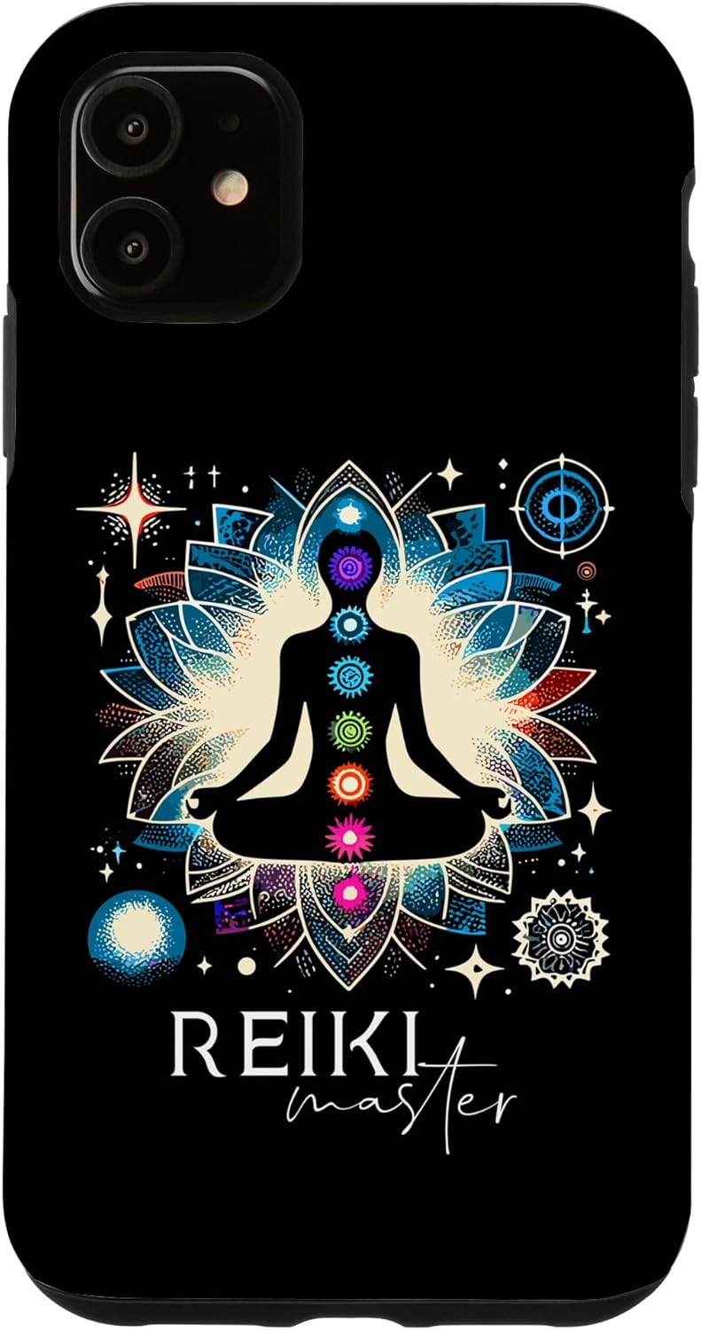 Reiki Master Holistic Healer Energy Chakras Meditation Case for iPhone 15 Pro