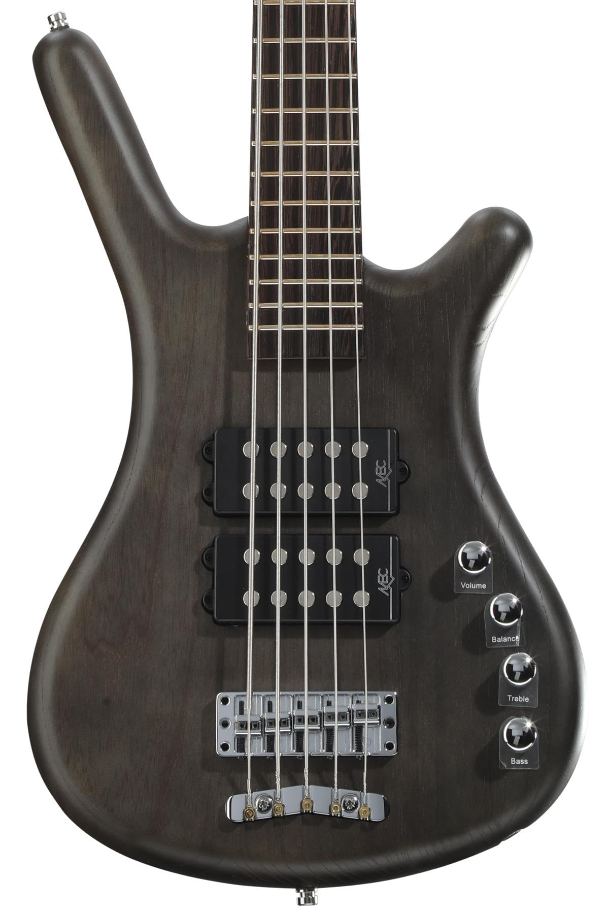 Warwick RockBass Corvette $$ 5-string Electric Bass Guitar - Nirvana Black Transparent Satin