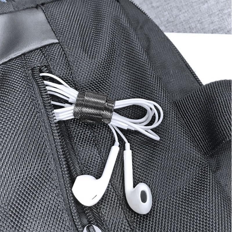 200 Pcs Cable Straps Reusable Cable Straps Adjustable Hooks And Loop Straps Nylon Cable Ties For Binding Wires - (Color: Black)