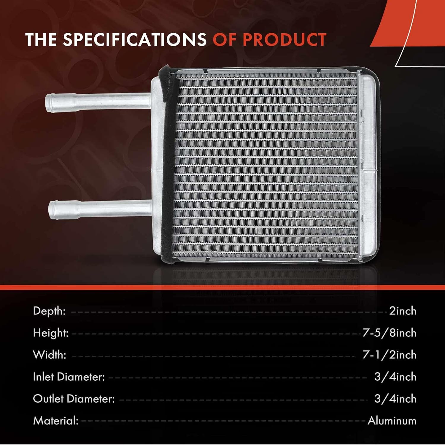 A-Premium Front HVAC Heater Core Compatible with Ford Windstar 1995 1996 1997 1998 1999 2000 2001 2002 2003, Replace OE# F58Z18476A, XF2Z18476AA