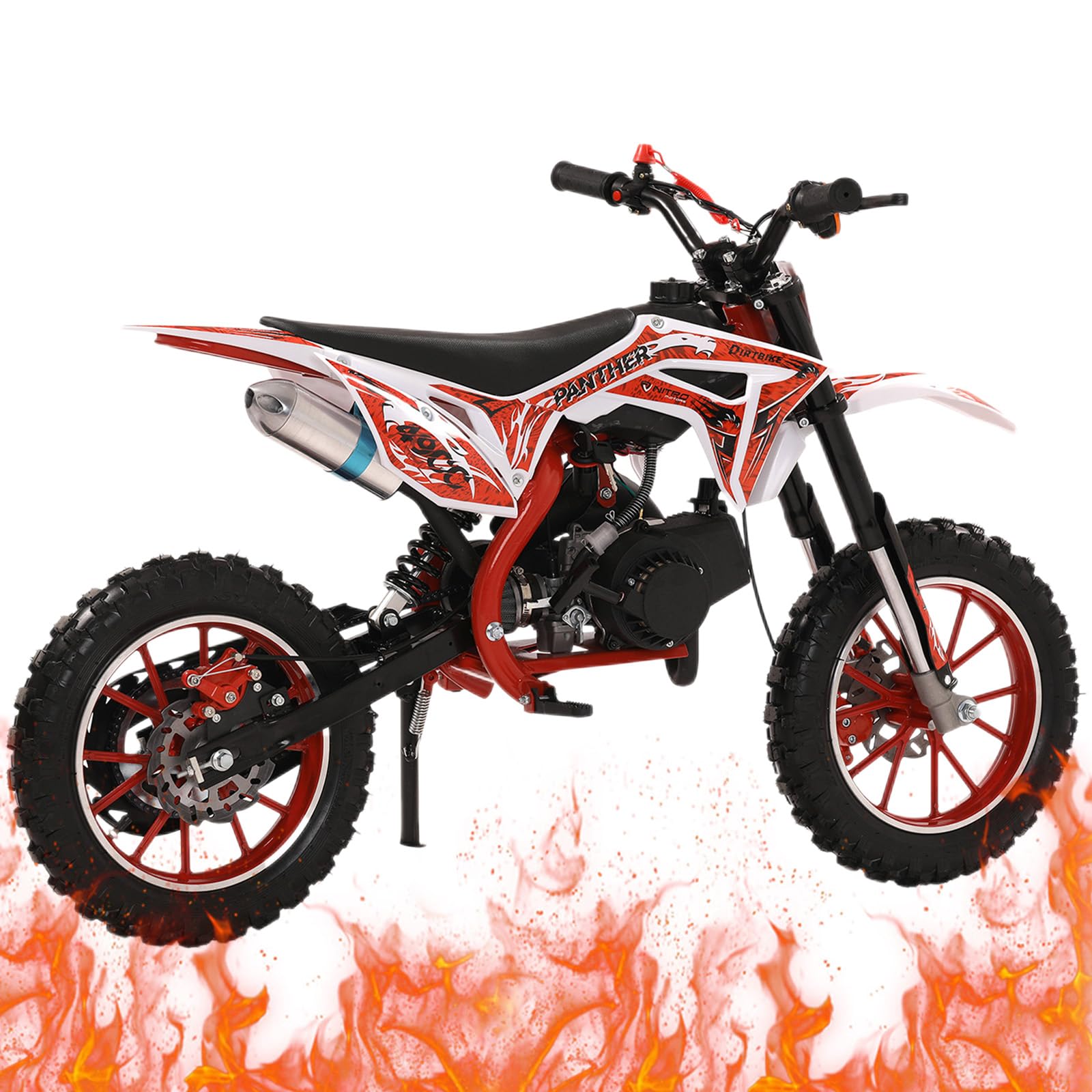 49cc Kids Dirt Bike,Gas Powered 2-Stroke Mini Motocross Motorcycle