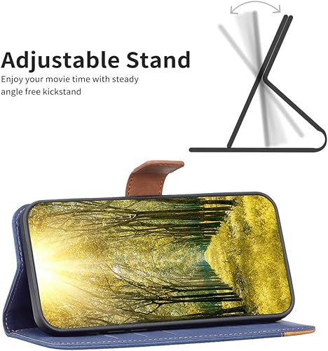 Miniatura 2 de Kalley Black 3 Case Compatible with Kalley Black 3 Phone Case Cover Flip Stand Cover PU Leather BF11 Wallet Case Blue