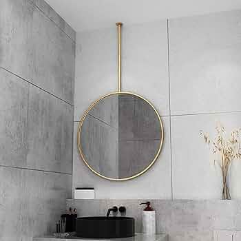 【るり】装飾的なゴールドフレームミラー 中型 るり様専用】装飾的なゴールドフレームミラー 中型