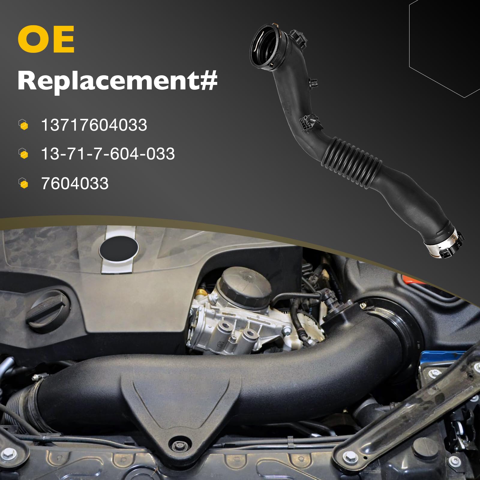 Sumyola 13717604033 Intercooler Air Intake Hose Duct Tube