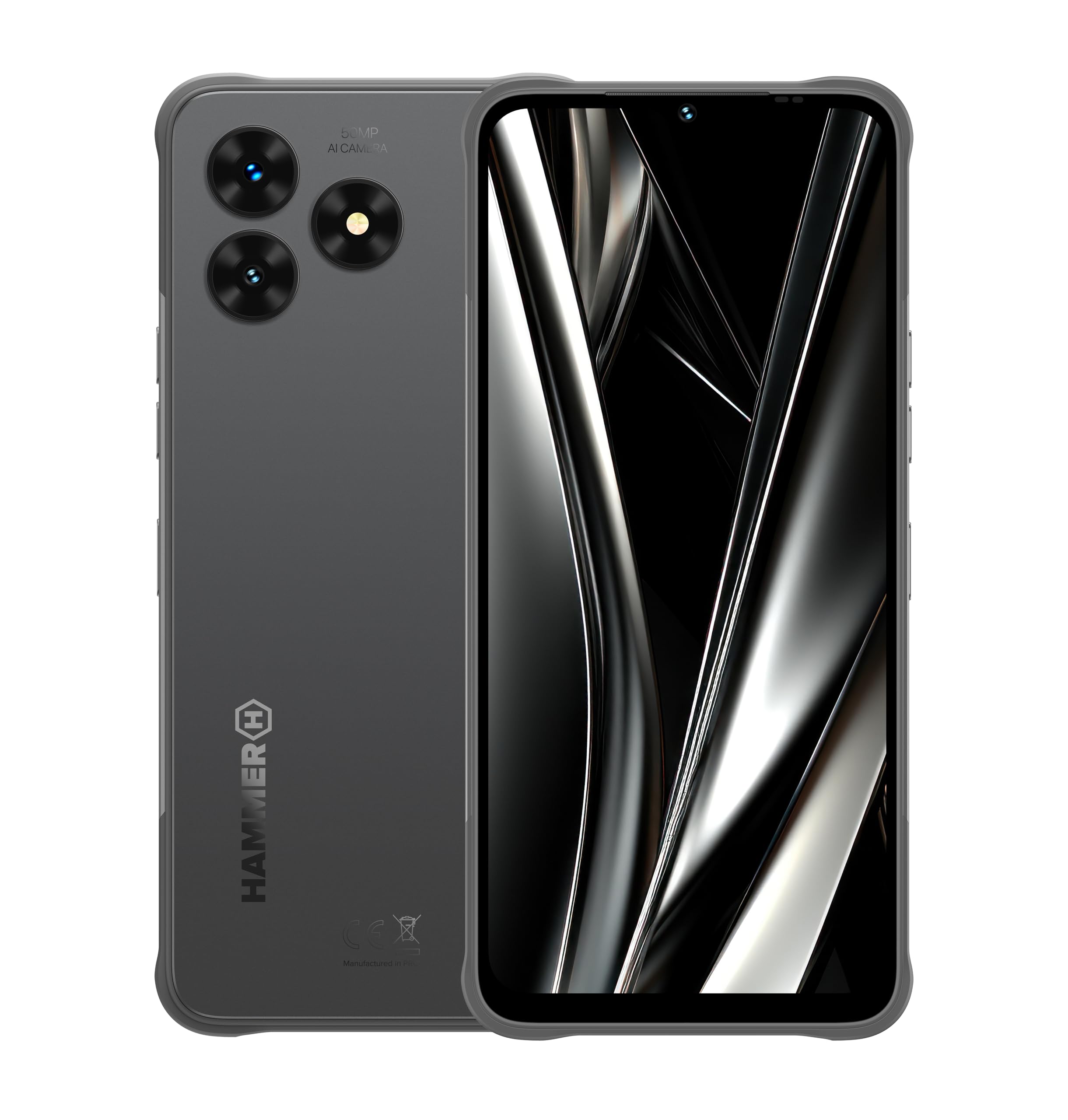 Smartfon Hammer Blade Va 5G Ultra-rugged, IP69, 6000mAh, 6,56 cala, 8GB wbudowanej pamięci RAM, 128/1T GB, Android 14, aparat 50mpx, ekran Gorilla Glass, NFC, VoLTE, ekran Gorilla Glass