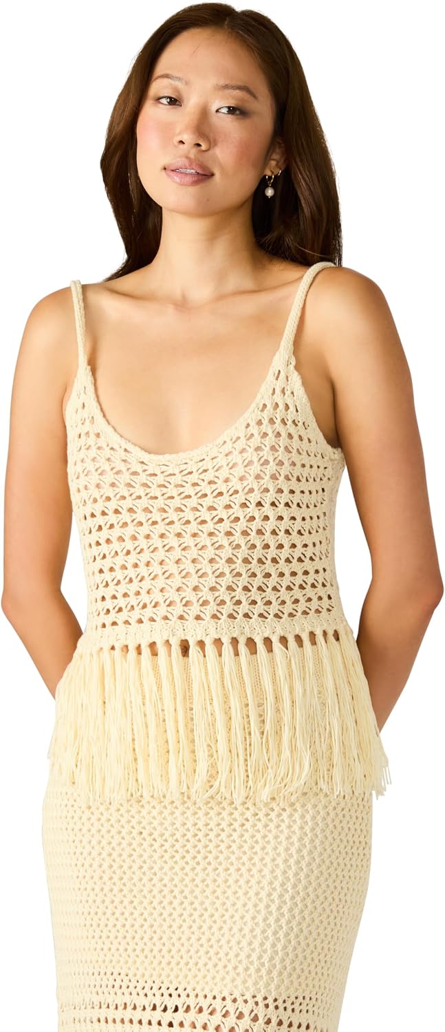 Steve Madden Women's Aidyn Crochet Tank