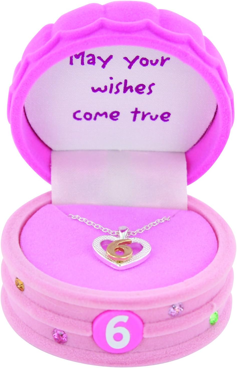 It's My Year Child's Number Pendant, 6Th Birthday, One Size : Clothing, Shoes & Jewelry