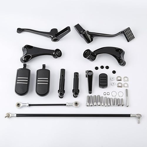 Miniatura 52 de XFMT - Reposapiés para motocicletas, compatible con Sportster negro