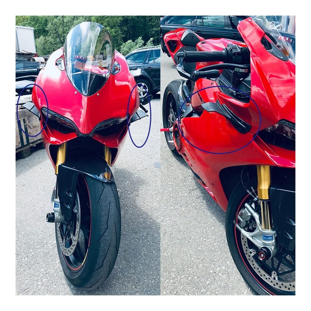 Motorcycle Fairing Side Wing Motorcycle Rear Tail Spoiler Fixed Wing Fairing Winglet For Du&Cati For Panigale V4S V4 V4R For Superleggera 2018 2019 2020 2021 2022 - View #6