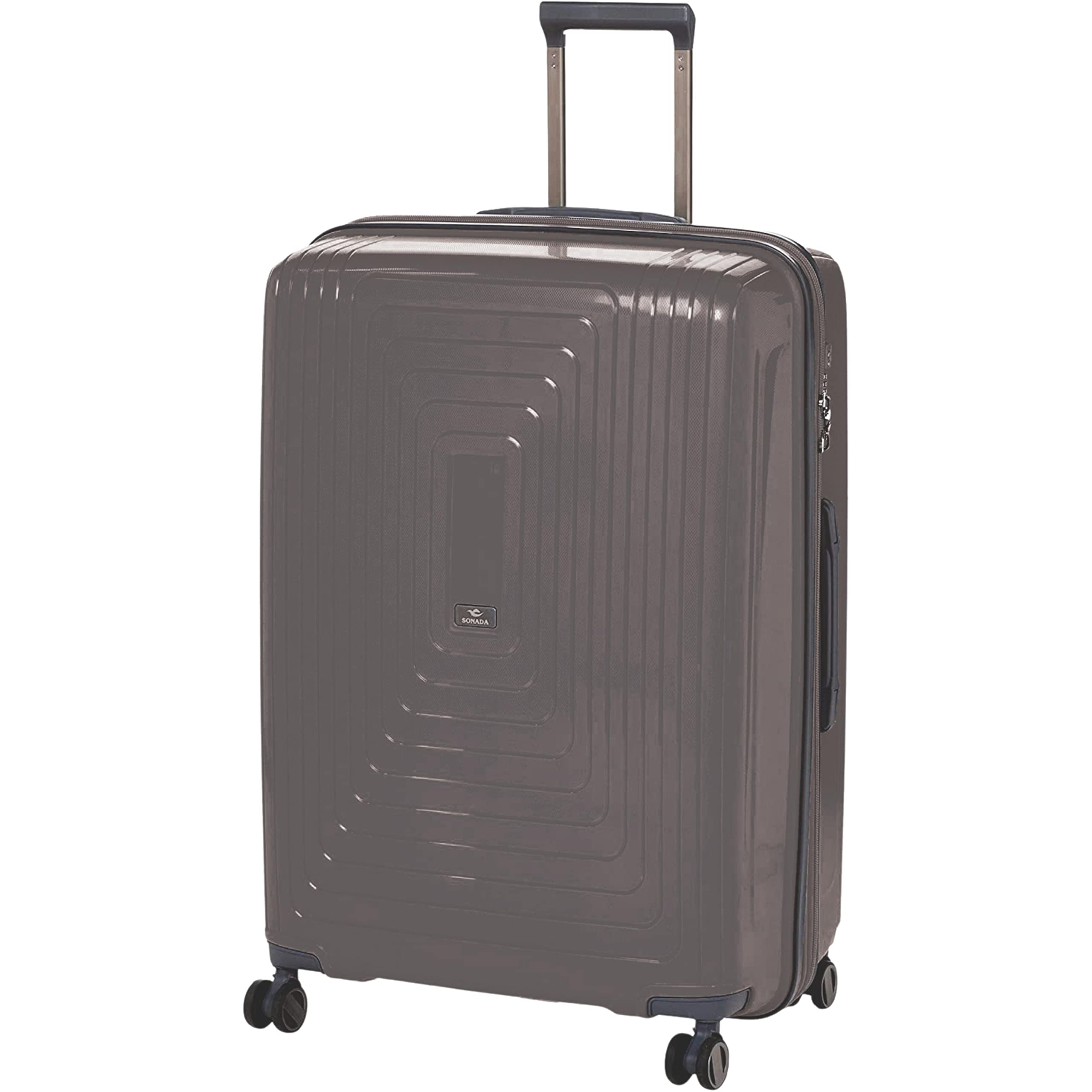 Sonadaunbreakable Shell Luggage With Double Zipper And Tsa