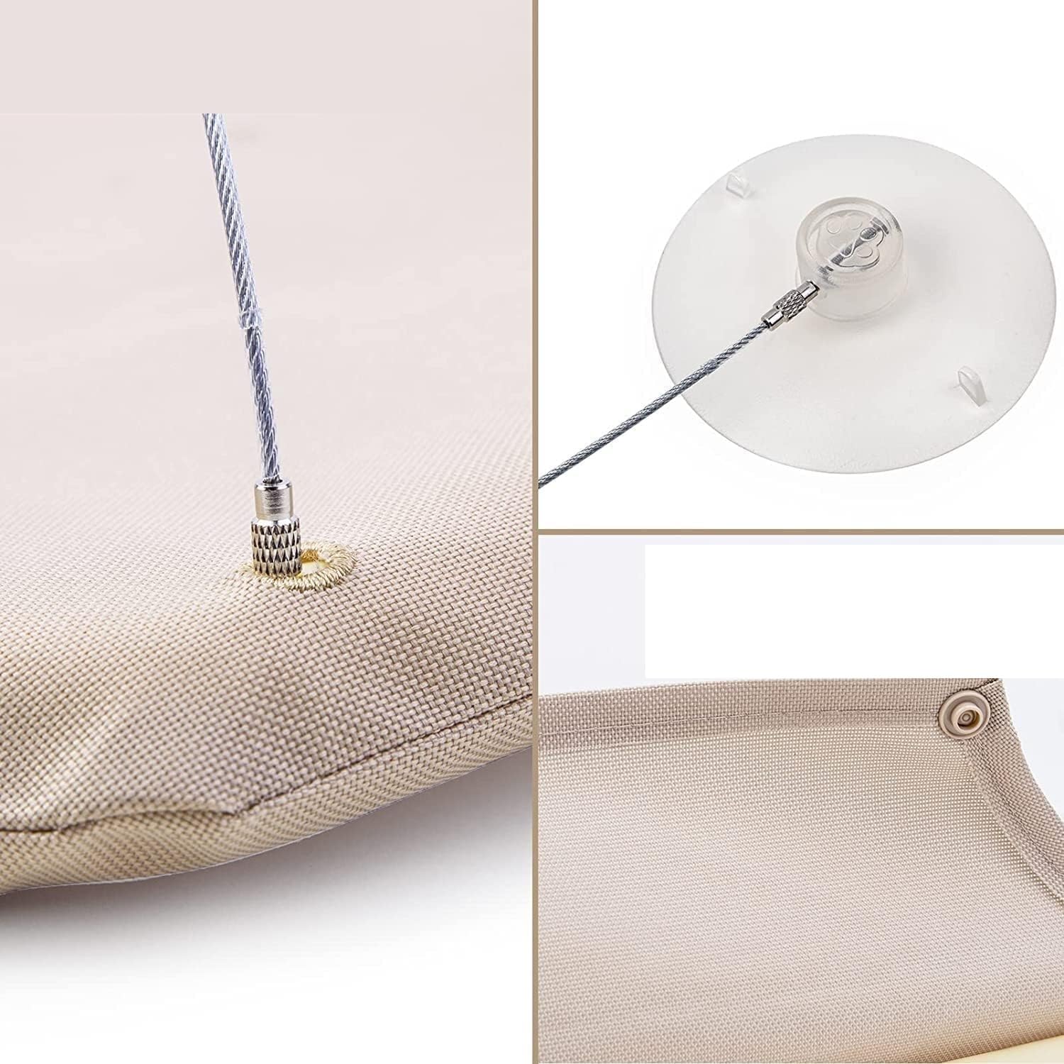 FJJRTWDG Warm Cat Window Perch Wood Strong Suction Cup Hammock, Artificial Pet Hammock, Suitable for Indoor Pets Suitable for Indoor Pets