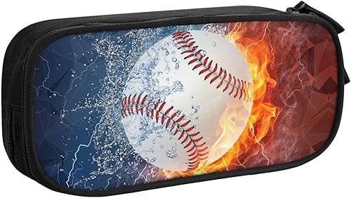 Miniatura 14 de Estuche para lápices de fútbol con temática deportiva para niños y niñas, bolsa negra de gran capacidad, bolsa de lápices genial, caja de Fútbol con