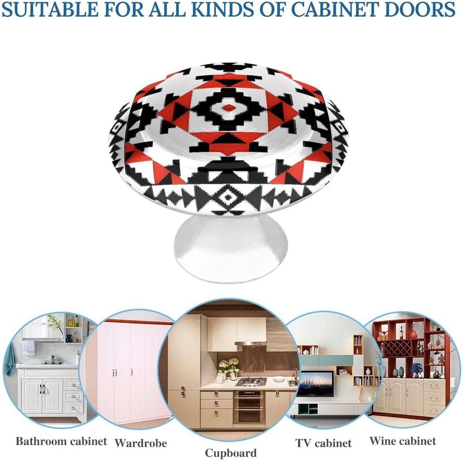 Cabinet Handles Round Drawer Pulls Decorative Art Dresser Knobs for Cabinets and Drawers Handle Kitchen Cabinet Pulls for Bathroom Cupboard Drawers Cabinet Pulls for Kitchen Door