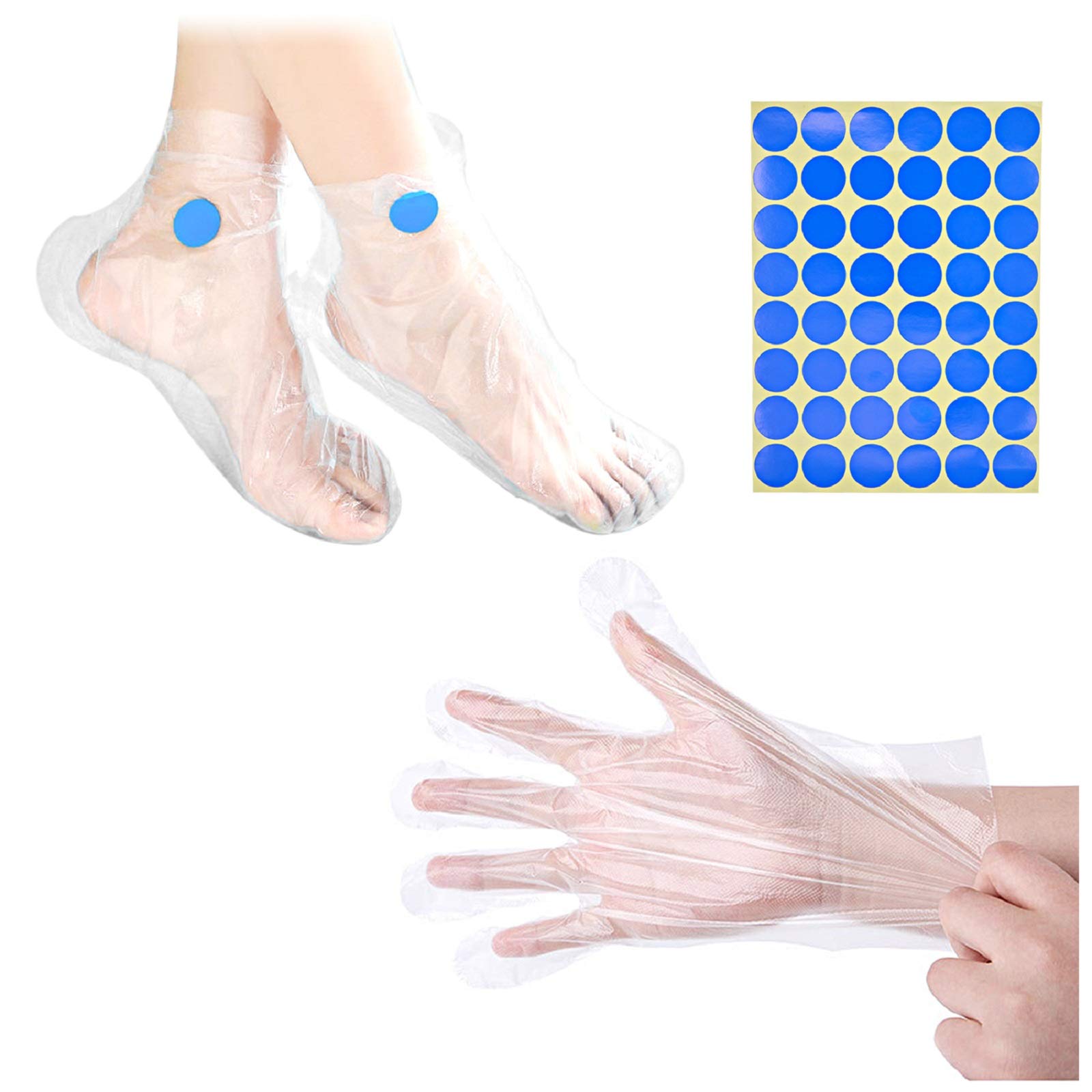 Buy DGQ 200pcs Disposable Plastic Hand & Foot Spa Bags with stickers