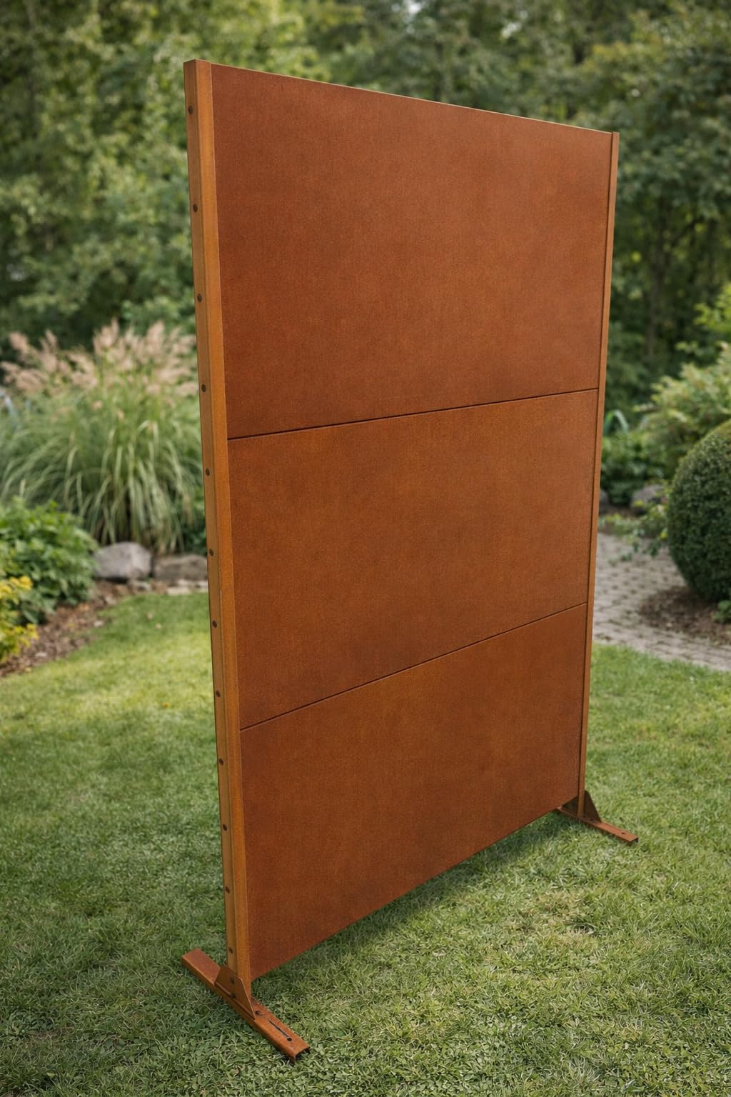 ESTEXO Elemento di protezione per la privacy, XXL, 190 x 120 cm, decorazione da giardino, in ruggine