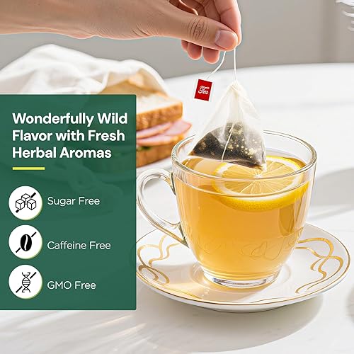 Miniatura 4 de Bolsa de té de hoja y raíz de diente de león, bolsa de té natural de desintoxicación de hierbas tostadas con diente de león para la salud del hígado