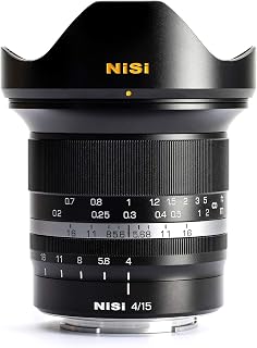 NiSi 15 mm F4 ASPH Ultra Wide Angle Full Format Lens for Sony E-Mount/Nikon Z-Mount/Cannon RF-Mount/Fujifilm X-Mount/Leica/Panasonic LUMIX/Sigma FP L-Mount