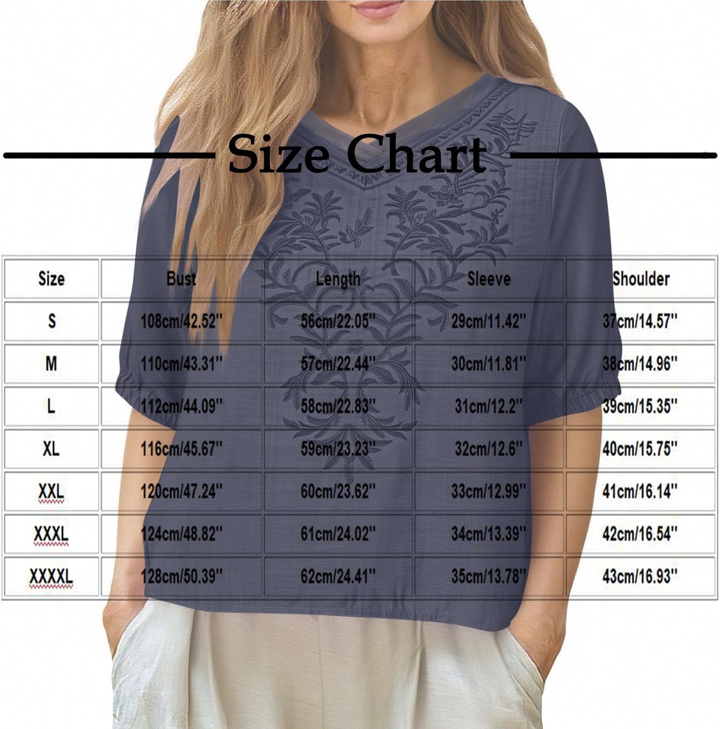 Women's Cotton Linen Shirts Fashion Print Puff Short Sleeves V-Neck Baggy Comfy Casual Dressy T-Shirts Blouse Tops