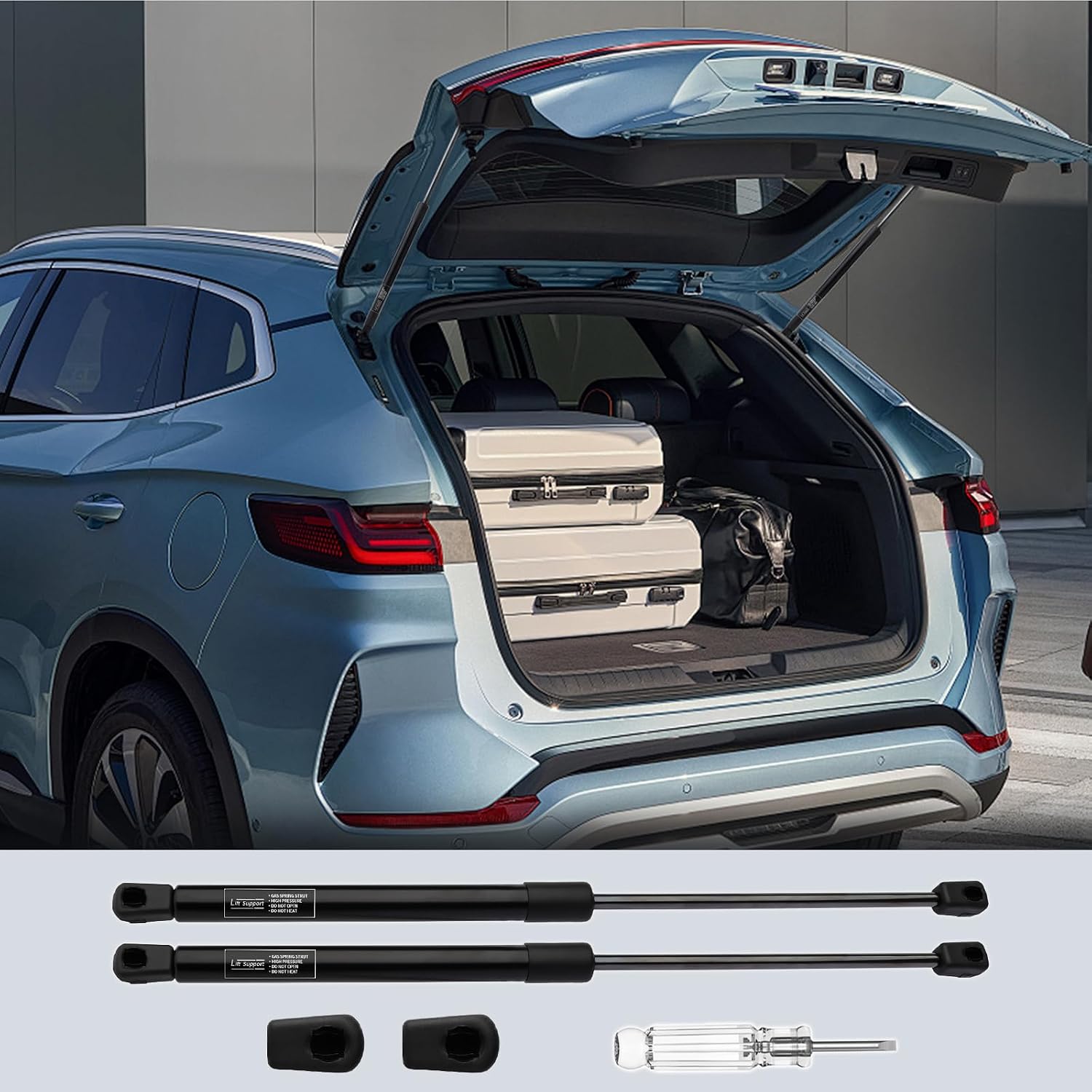 Rear Hatch Lift Supports for Kia Soul 2010 2011 2012 2013 /Tailgate Hatchback Shock Struts/OE#130027 817802K00 (Pack of 2)