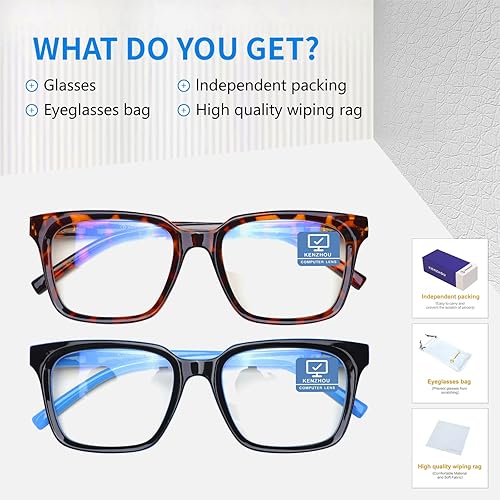 Miniatura 5 de K KENZHOU Blue Light Blocking Computer Glasses Decrease Eye Eyestrain Unisex(WomenMen) Glasses Reading Gaming Glasses