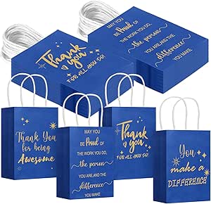 HOIXWEET Thank You Bags - Bulk Plastic Shopping Bags, Extra Thick, Loop - View #11