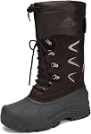 NORTIV 8 Men's Waterproof Hiking Winter Snow Boots Insulated Fur Liner Lightweight Outdoor Tall Bootie