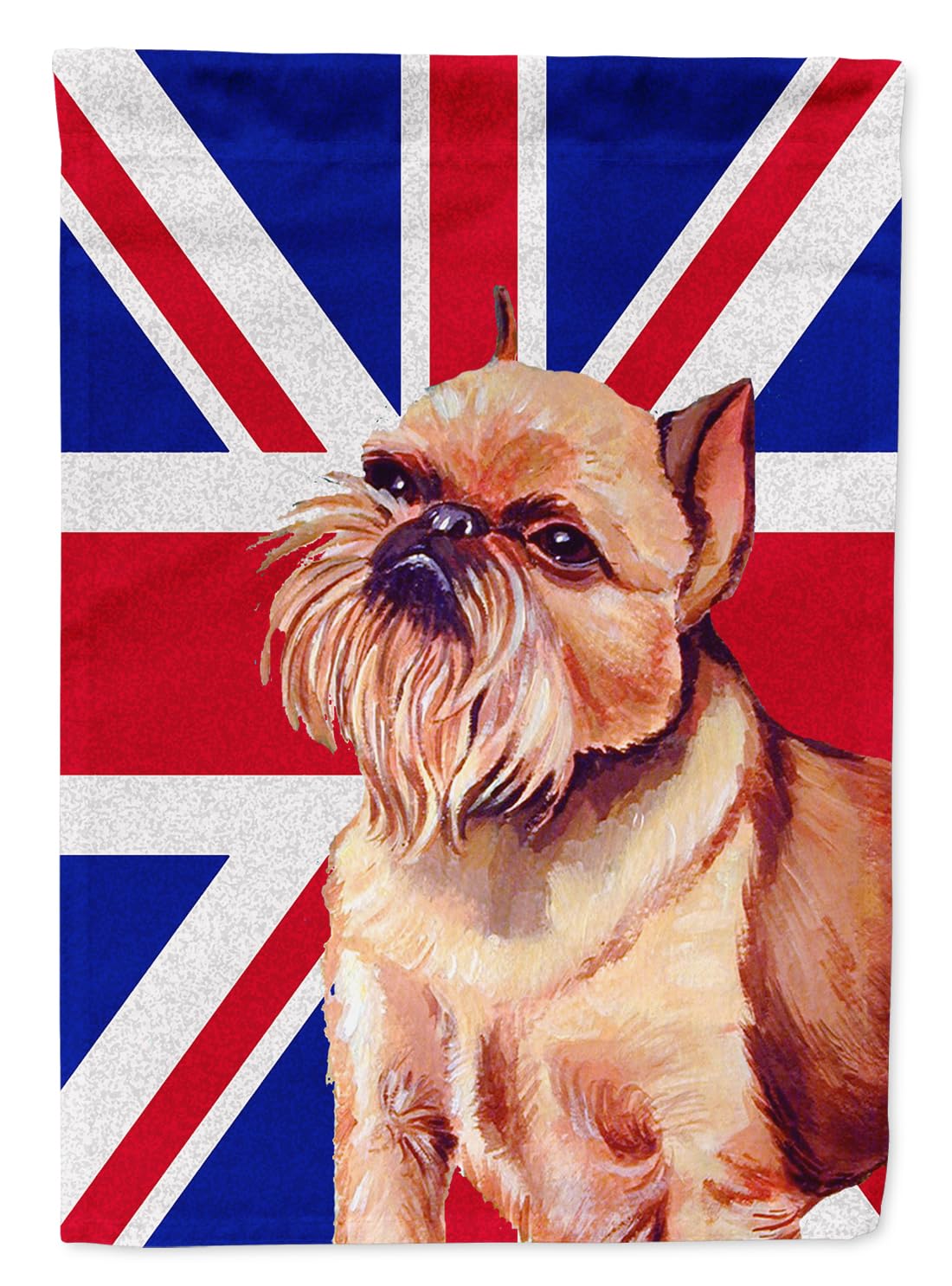 Brussels Griffon petit drapeau Union Jack multicolore LH9466GF