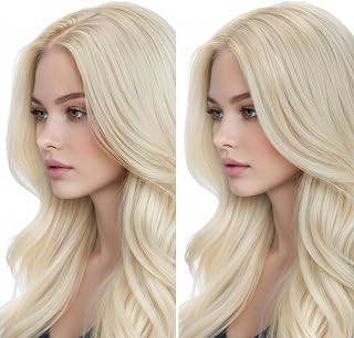 Ve Sunny 20 inch Blonde Clip in Hair Extensions Thinning Hair Fill-ins 100g Seamless Real Hair Extensions Clip in Human Hair for Women White Blonde Remy Hair 4pcs