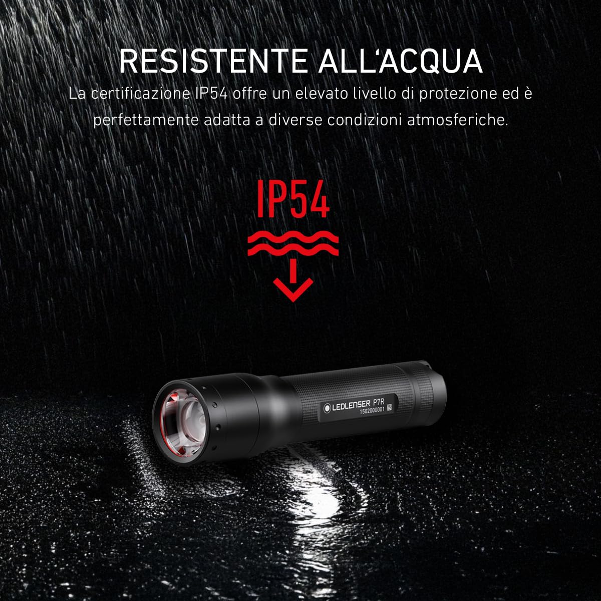 Ledlenser P7 Torcia Ricaricabile, 1000lm, Portata 210m, Autonomia 40h | Messa a fuoco regolabile, sistema di ricarica magnetica, IP54, 210g, ideale per campeggio, escursioni, lavoro | 2017