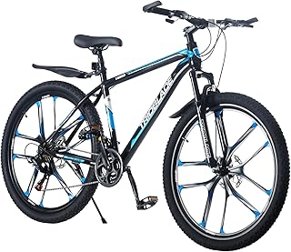 TRIOBLADE 27.5 Inch Mountain Bike 21 Speeds 10 Spoke Wheels Mountain Bicycle for Adult Disc Brake Bicycle for Men Women Adult
